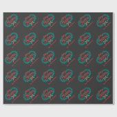 MERRY CHRISTMAS CHALKBOARD PERSONALIZED WRAPPING CADEAUPAPIER (Vlak)