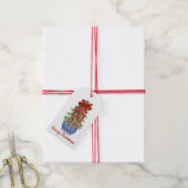 Merry Christmas Chinoiserie Gift Label Cadeaulabel (Met Touw)
