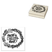 MERRY CHRISTMAS CHRIST CENTERED RUBBERSTEMPEL (Gestempeld)