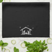 Merry CHRISTmas Christelijk Jesus God Nativity KIT Theedoek (Gevouwen)