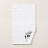 Merry CHRISTmas Christelijk kalligrafiescript Bad Handdoek (Handdoek)