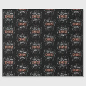 Merry CHRISTmas Christelijke Christuskalligrafie Cadeaupapier (Vlak)