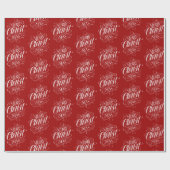 Merry CHRISTmas Christelijke Kalkbord Kalligrafie Cadeaupapier (Vlak)