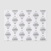 Merry CHRISTmas Christelijke kalligrafie Christ Je Tissuepapier (Voorkant)