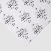 Merry CHRISTmas Christelijke kalligrafie Christ Je Tissuepapier (Detail)