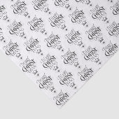 Merry CHRISTmas Christelijke Kalligrafie Lettering Tissuepapier (Detail)