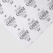 Merry CHRISTmas Christelijke Kalligrafie Lettering Tissuepapier (Detail)