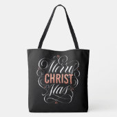 Merry CHRISTmas Christelijke Rode Christuskalligra Tote Bag (Achterkant)