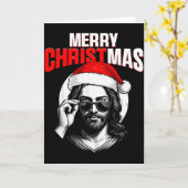 Merry Christmas Christian Jesus Pajamas Pjs Xmas M Kaart (Gele Bloem)