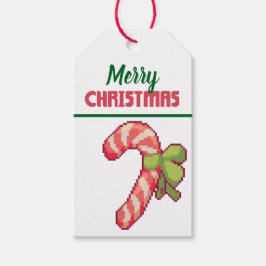 Merry Christmas, Christmas candy cane, Pixel Art  Cadeaulabel