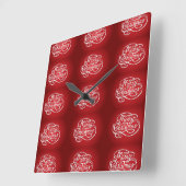 "MERRY CHRISTMAS" CHRISTMAS CLOCK VIERKANTE KLOK (Hoek)