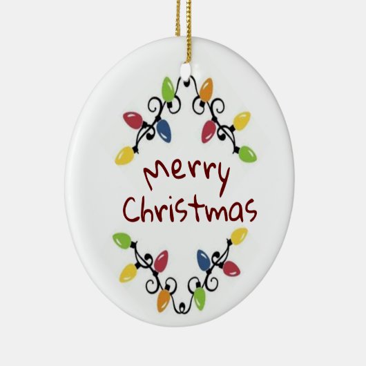 * MERRY CHRISTMAS* CHRISTMAS LIGHTS ORNAMENT (Rechts)