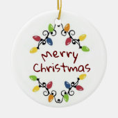 * MERRY CHRISTMAS* CHRISTMAS LIGHTS ORNAMENT (Voorkant)