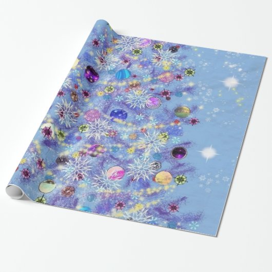 Merry Christmas - Christmas Tree Cadeaupapier (Uitgerold)