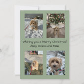 Merry Christmas Christmas Tree Card Kaart (Achterkant)