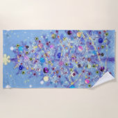 Merry Christmas - Christmas Tree Strandlaken (Voorkant)