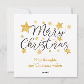 Merry Christmas & Christmas village   Personalized Feestdagenkaart (Achterkant)