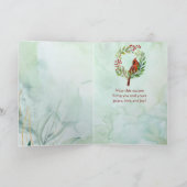 Merry Christmas Classic Cardinal  Feestdagen Kaart (Binnen)