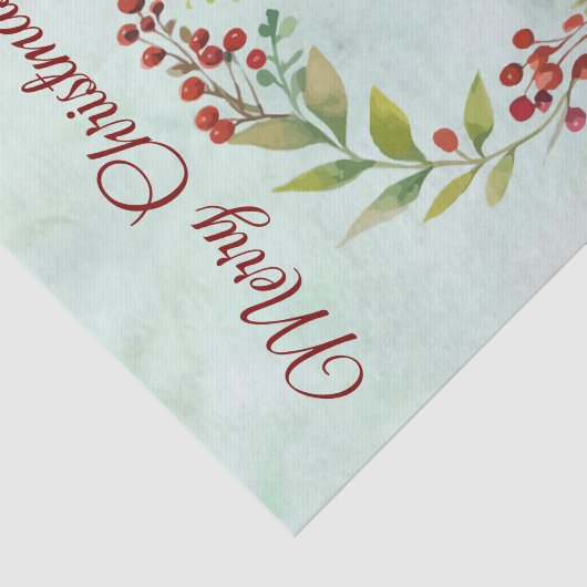 Merry Christmas Classic Cardinal Tissuepapier (Detail)