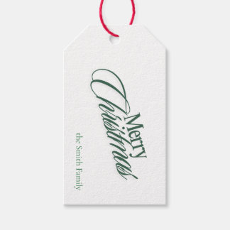 Merry Christmas Classic Design Familie Gift Label Cadeaulabel