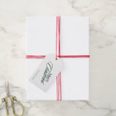 Merry Christmas Classic Design Familie Gift Label Cadeaulabel (Met Touw)