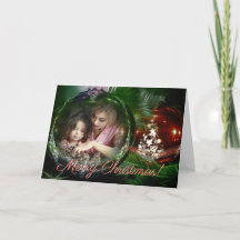 Merry Christmas Classic Ornament Foto Lijst