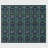 Merry Christmas Classic Preppy Tartan Plaid Cadeaupapier (Vlak)