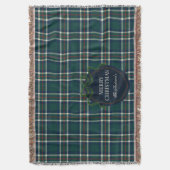 Merry Christmas Classic Preppy Tartan Plaid Deken (Voorkant Verticaal)