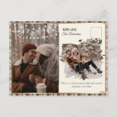 Merry Christmas Classic Retro Festive Christmas Feestdagenkaart (Achterkant)