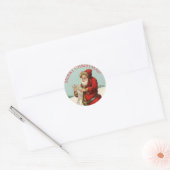 MERRY CHRISTMAS  Classic Round Sticker (Envelop)