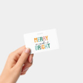 Merry Christmas Classical Unique Minimalist Plain Badge (Handheld)