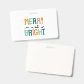 Merry Christmas Classical Unique Minimalist Plain Badge (Voor- en achterkant)