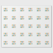 Merry Christmas Classical Unique Minimalist Plain Cadeaupapier (Vlak)