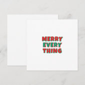 Merry Christmas Classical Unique Minimalist Plain Feestdagenkaart (Voorkant / Achterkant)