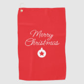 Merry Christmas Classical Unique Minimalist Plain Golfhanddoek (Voorkant)