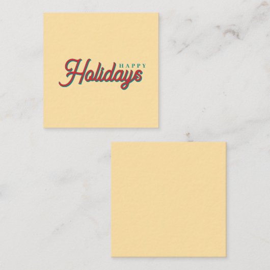 Merry Christmas Classical Unique Minimalist Plain Informatiekaartje (Voorkant / Achterkant)