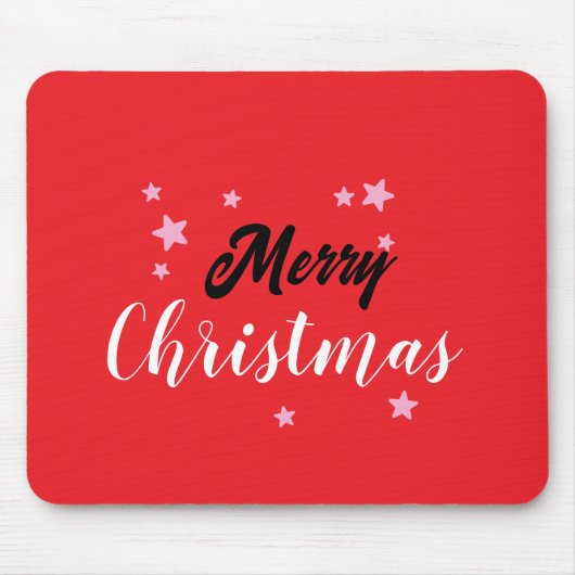 Merry Christmas Classical Unique Minimalist Plain Muismat (Voorkant)