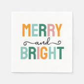 Merry Christmas Classical Unique Minimalist Plain Servet (Voorkant)