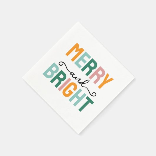 Merry Christmas Classical Unique Minimalist Plain Servet (Hoek)