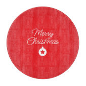 Merry Christmas Classical Unique Minimalist Plain Snijplank (Voorkant)