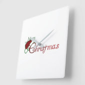 **MERRY CHRISTMAS** CLOCK VIERKANTE KLOK (Hoek)