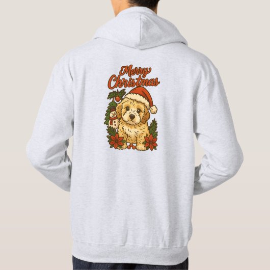 Merry Christmas Cockapoo T-Shirt (Achterkant)