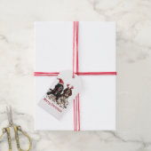 Merry Christmas Cocker Spaniel Dogs Cadeaulabel (Met Touw)