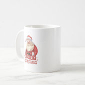 Merry Christmas Coffee Mok Gepersonaliseerd cadeau (Voorkant links)