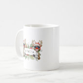 Merry Christmas Coffee Mok Gepersonaliseerd cadeau (Voorkant links)