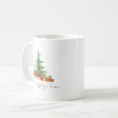 Merry Christmas Coffee Mok Gepersonaliseerd cadeau (Voorkant links)