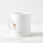 Merry Christmas Coffee Mok Gepersonaliseerd cadeau (Voorkant links)