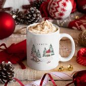 Merry Christmas Coffee Mok Gepersonaliseerd cadeau