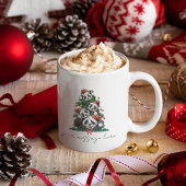 Merry Christmas Coffee Mok Gepersonaliseerd cadeau