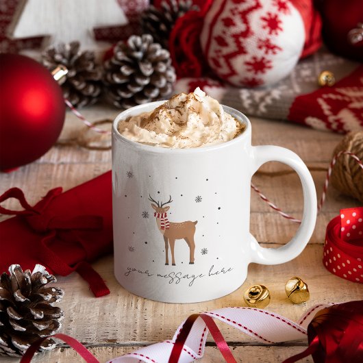 Merry Christmas Coffee Mok Gepersonaliseerd cadeau